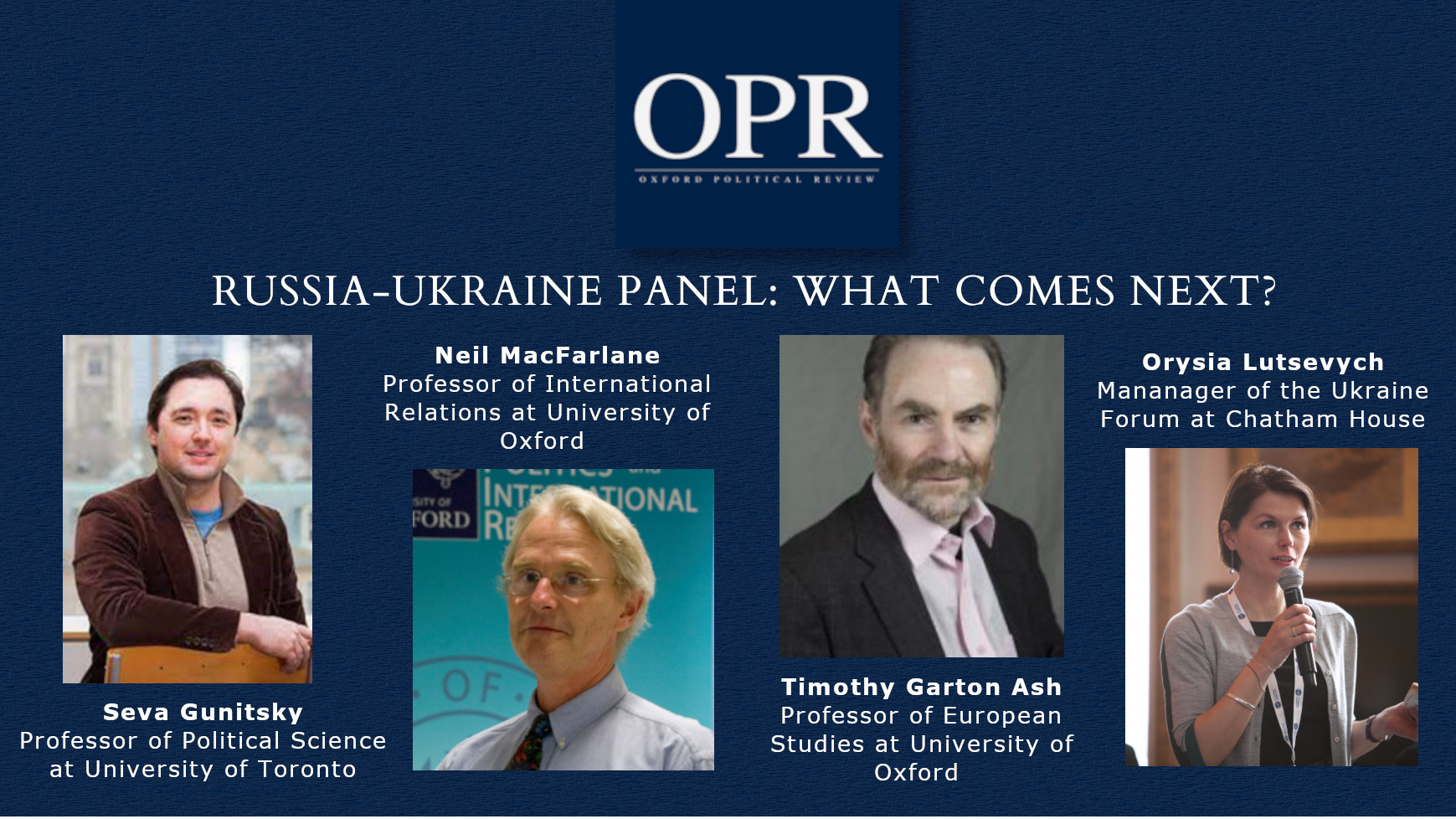 Russia-Ukraine Panel: What Comes Next?