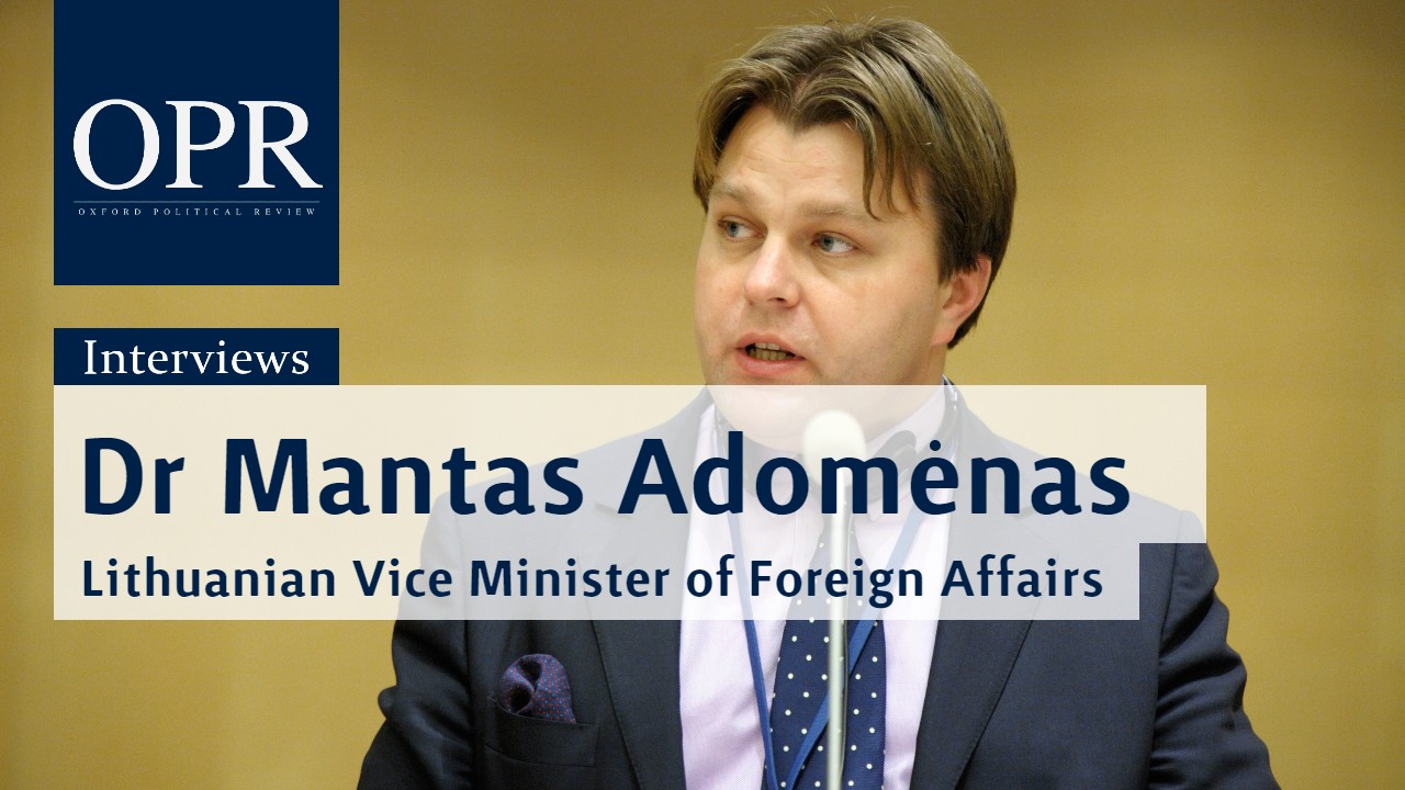 Interview with Mantas Adomėnas: Lithuanian Vice Minister of Foreign Affairs